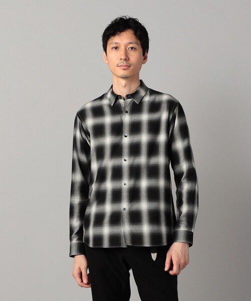 COMME CA MEN（コムサメン） シャツ オンブレチェック レギュラー