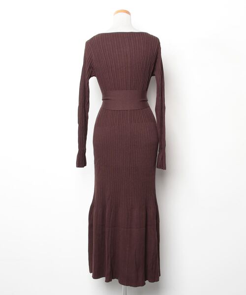 正規品　新品　Her lip to ワンピース　ブラウン　Mサイズ Her lip to ニットワンピース M ブラウン レディース : ZOZOTOWN Yahoo