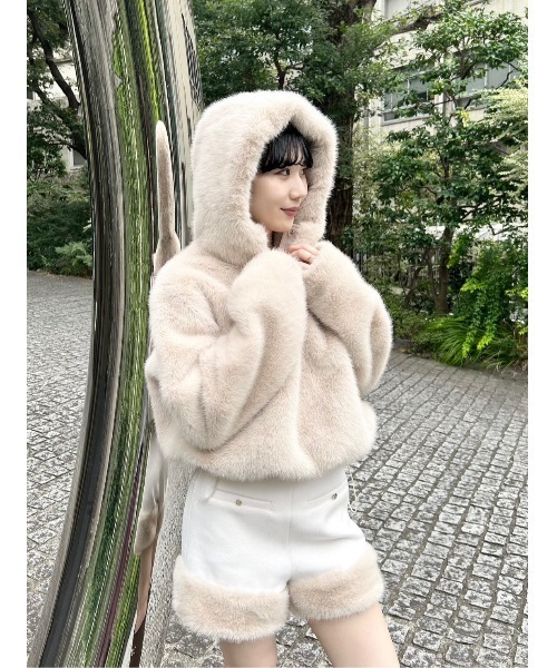 LILY BROWN（リリーブラウン） パンツ エコファ―ショートパンツ