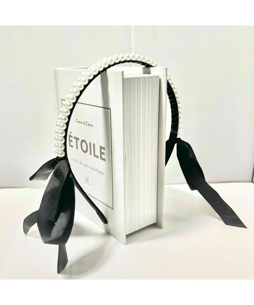 エールカチューシャ TONE（トネ） カチューシャ 「88eighty-eight」BIGリボンパール