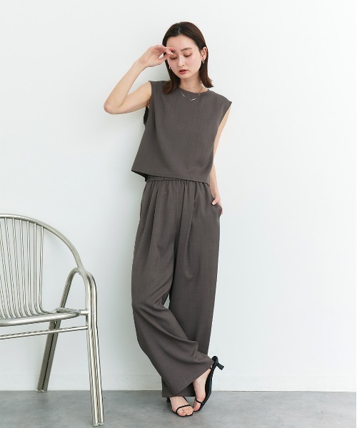 「ad thie」 セットアップ FREE ベージュ レディース_画像2