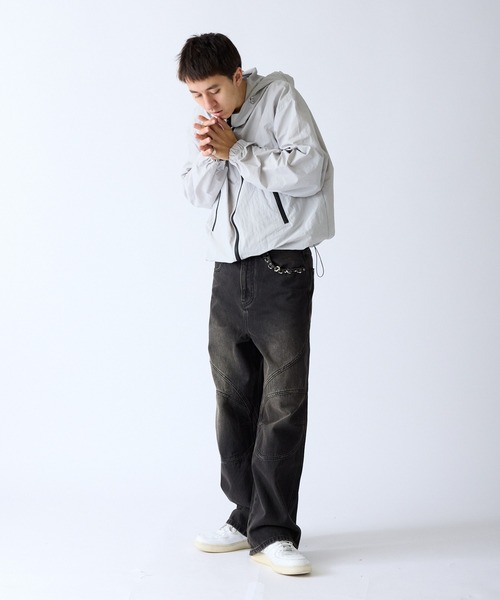 SUPPLIER（サプライヤー） ジーンズ Switching Pierced Baggy Jeanes