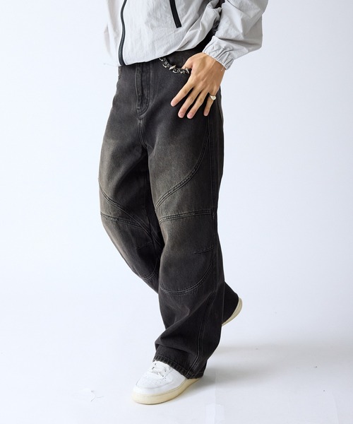 SUPPLIER（サプライヤー） ジーンズ Switching Pierced Baggy Jeanes