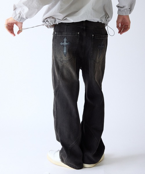 SUPPLIER（サプライヤー） ジーンズ Switching Pierced Baggy Jeanes