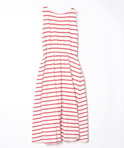 「KBF」 ノースリーブワンピース ONE レッド レディース_画像2