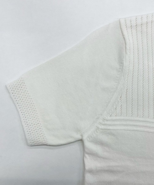 「Cinderella」 半袖ニット - ダークブラウン レディース_画像5