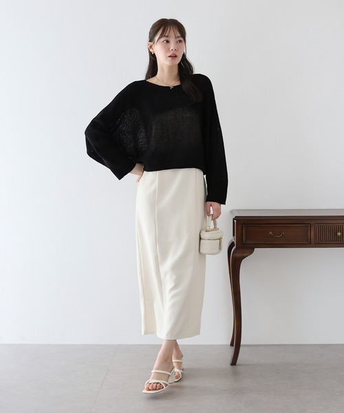 「BLUEEAST」 長袖ニット MEDIUM ピンク レディース_画像2