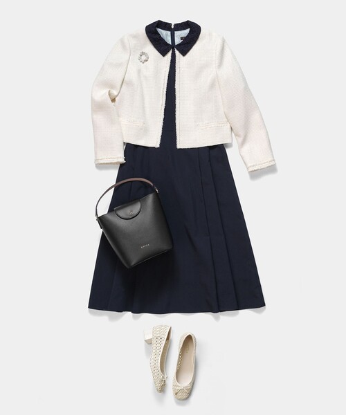ワンピース LACE A LA CARTE HALF SLEEVE ドレスの画像