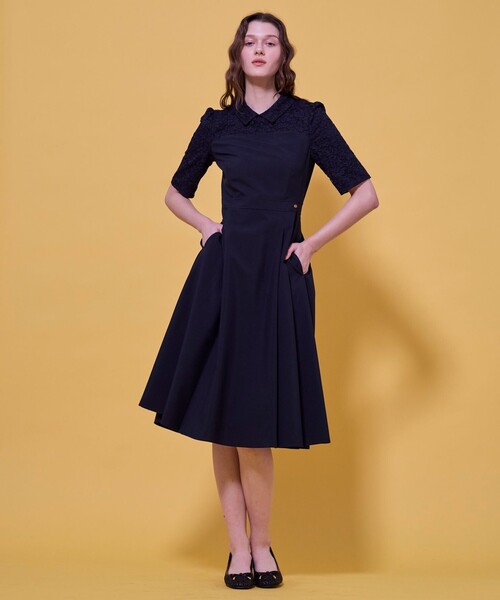 ワンピース LACE A LA CARTE HALF SLEEVE ドレスの画像