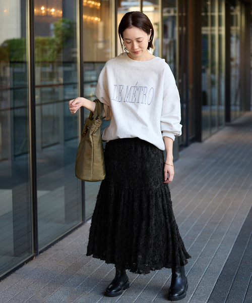 SLOBE IENA（スローブイエナ） スカート マジョリカジャガードフレア