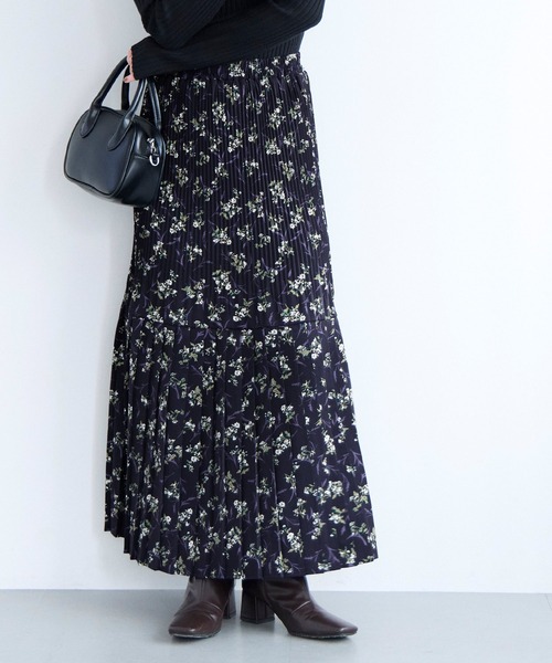coca（コカ） スカート 花柄プリーツロングスカート : ZOZOTOWN Yahoo