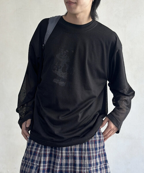 [CPCM] трикотажный джемпер с длинным рукавом MEDIUM черный женский 