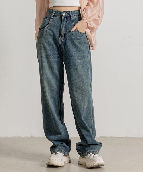「DAY CLOSET」 デニムパンツ X-SMALL ライトブルー レディース_画像2