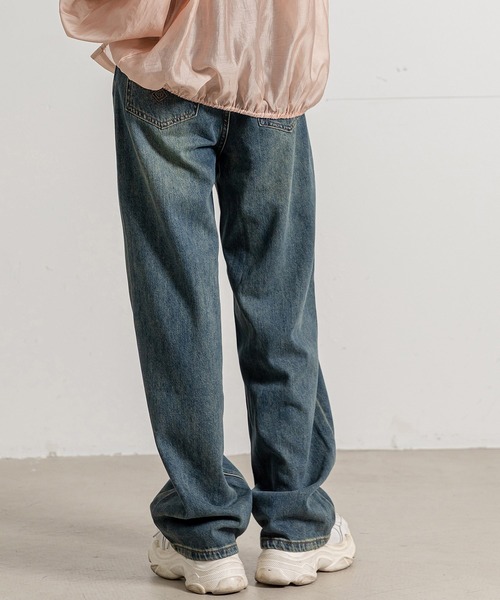 「DAY CLOSET」 デニムパンツ X-SMALL ライトブルー レディース_画像4