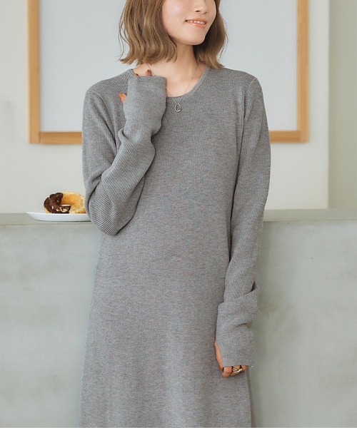 「titivate」 ニットワンピース L ブラック レディース_画像9