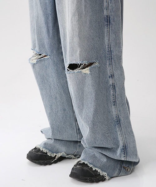 「WESTBOY」 デニムパンツ X-LARGE ブラック メンズ_画像7