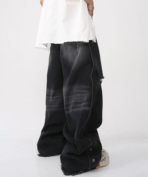 「WESTBOY」 デニムパンツ X-LARGE ブラック メンズ_画像9