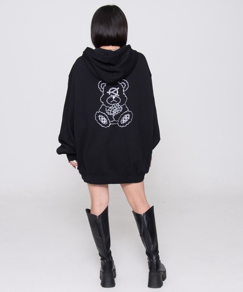 「OY」 プルオーバーパーカー L グレー レディース_画像8