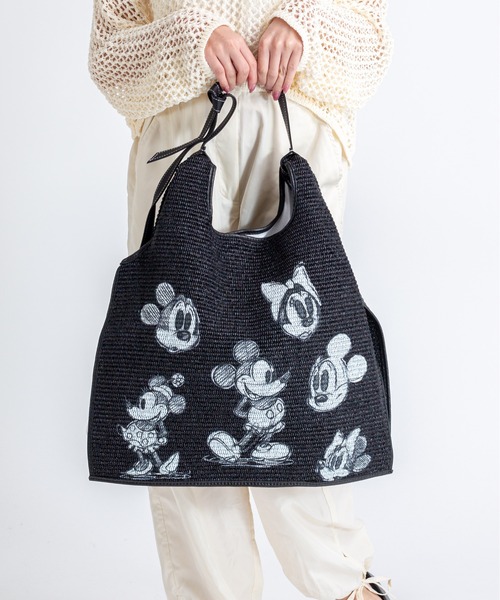 かごバッグ カゴバッグ 「Anita Bilardi」トートバッグ 　かごバッグ ラフィア　ワンハンドルバッグ_6