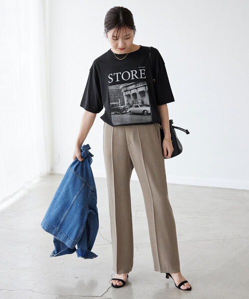 「SLOBE IENA」 半袖Tシャツ FREE ホワイト レディース_画像3