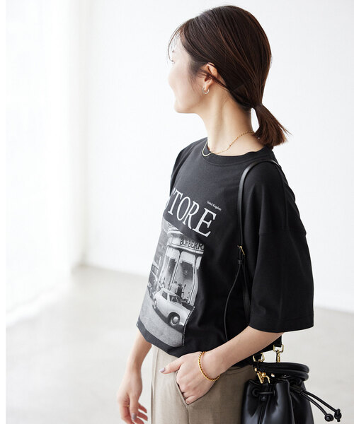 「SLOBE IENA」 半袖Tシャツ FREE ホワイト レディース_画像7