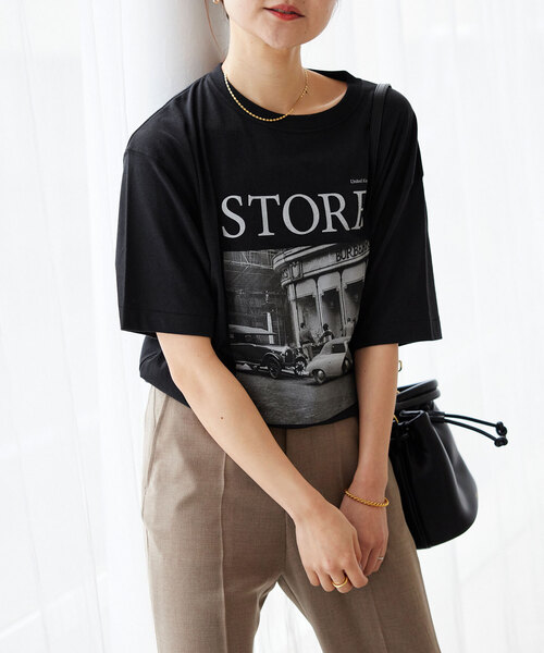 「SLOBE IENA」 半袖Tシャツ FREE ホワイト レディース_画像9