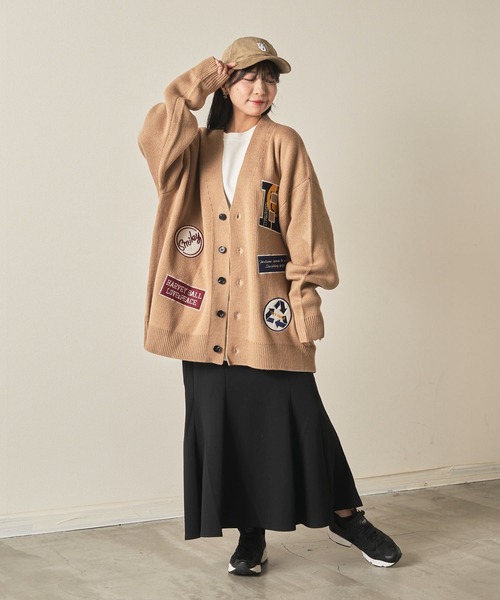「SMILEY FACE」 ニットカーディガン MEDIUM グリーン レディース_画像8