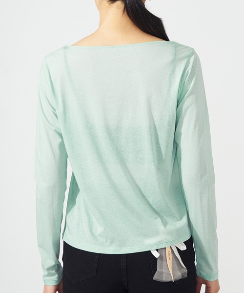 「Chacott」 長袖カットソー M ピンク レディース_画像6