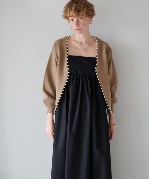 「LARUTA」 ニットカーディガン FREE オフホワイト レディース_画像8