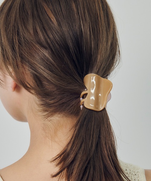 ヘアクリップ バイカラー Mサイズ GOLDY（ゴールディ） ヘアクリップ バイカラー アセチ ミニ バンス