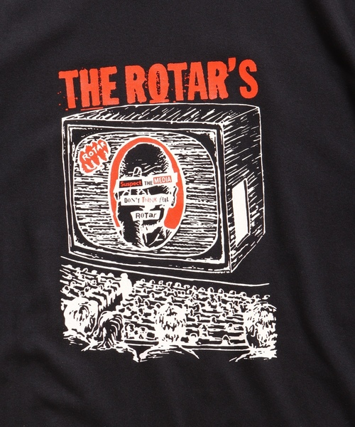 「ROTAR」 半袖Tシャツ LARGE ブラック メンズ_画像5