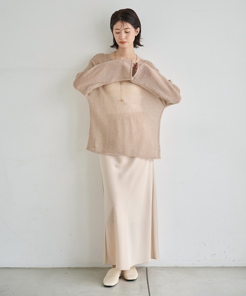 「meilmada」 ロングスカート FREE チャコールグレー レディース_画像7