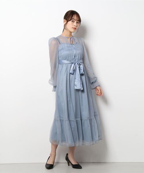 「EATME」 長袖ワンピース FREE ブラック レディース_画像3