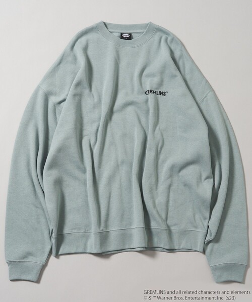 「FREAK'S STORE」 スウェットカットソー「GREMLINSコラボ」 LARGE グリーン メンズ_画像2