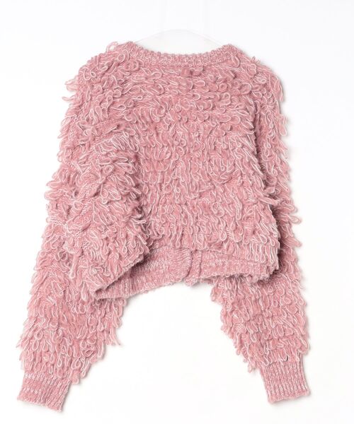 「Eclat one」 ニットカーディガン FREE ピンク レディース_画像2