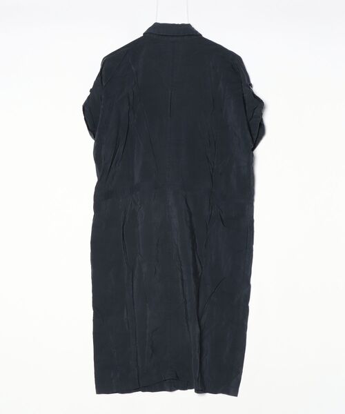 「7-ID concept.」 シャツワンピース 40 ネイビー レディース_画像2