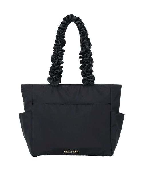 Maison de FLEUR(メゾンドフルール) トートバッグ 撥水加工フリル Maison de FLEUR(メゾンドフルール) トートバッグ 撥水加工フリル