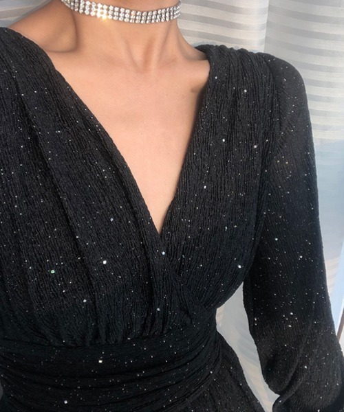 「COCOMOMO」 長袖ワンピース S グレー レディース_画像4