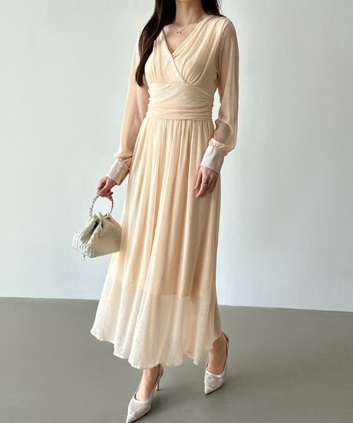 「COCOMOMO」 長袖ワンピース S グレー レディース_画像8