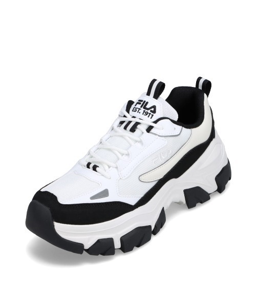 「FILA」 ローカットスニーカー 23.5cm ホワイト×ブラック レディース_画像4