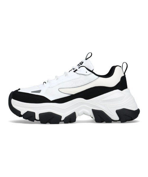 「FILA」 ローカットスニーカー 23.5cm ホワイト×ブラック レディース_画像5