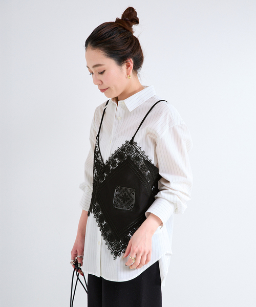 B.C STOCK（ベーセーストック） ブラウス シャツ 「2枚セット」レース