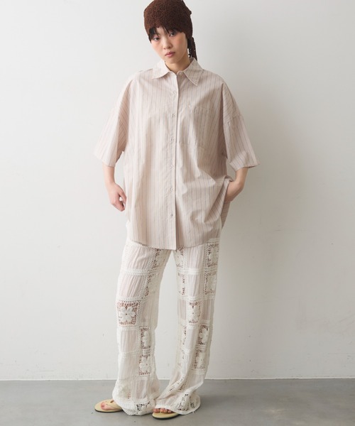 full/fill. パンツ flower crochet patchwork pants / フラワー