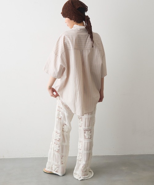 full/fill. パンツ flower crochet patchwork pants / フラワー