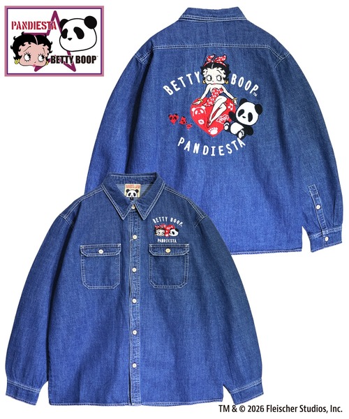 BETTY BOOP（ベティ ブープ） シャツ BETTY BOOP×PANDIESTA ハート 