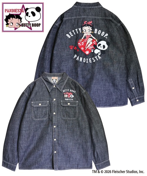 betty boopバックプリントデニムシャツ バイカーベティ2枚組 楽天市場】Betty Boop（ベティブープ） ネオン プリント ベティ T