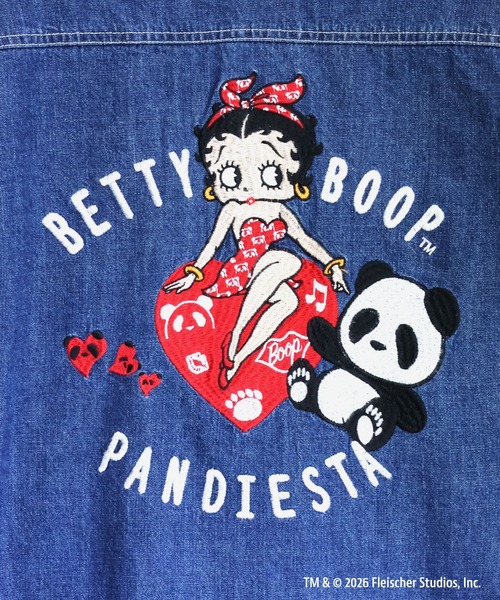 BETTY BOOP（ベティ ブープ） シャツ BETTY BOOP×PANDIESTA ハート 