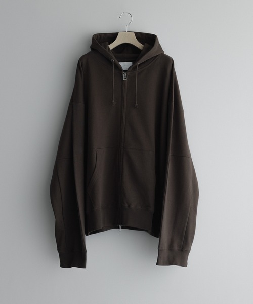 「remer」 ジップアップパーカー MEDIUM ダークグリーン メンズ_画像7