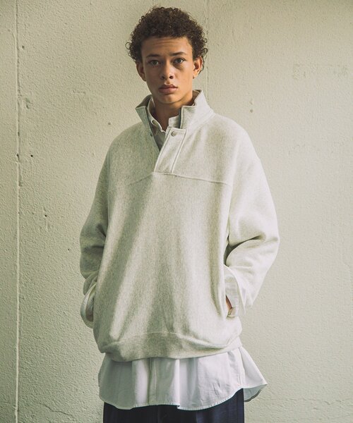 「Champion」 スウェットカットソー MEDIUM グレー メンズ