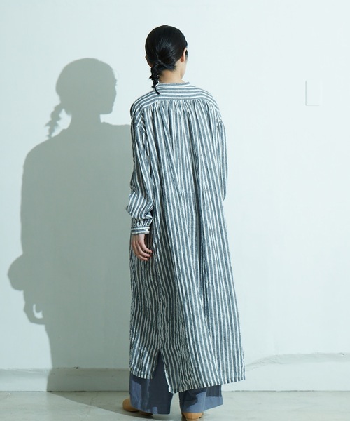 「IKKUNA」 長袖ワンピース 1 ベージュ レディース_画像6